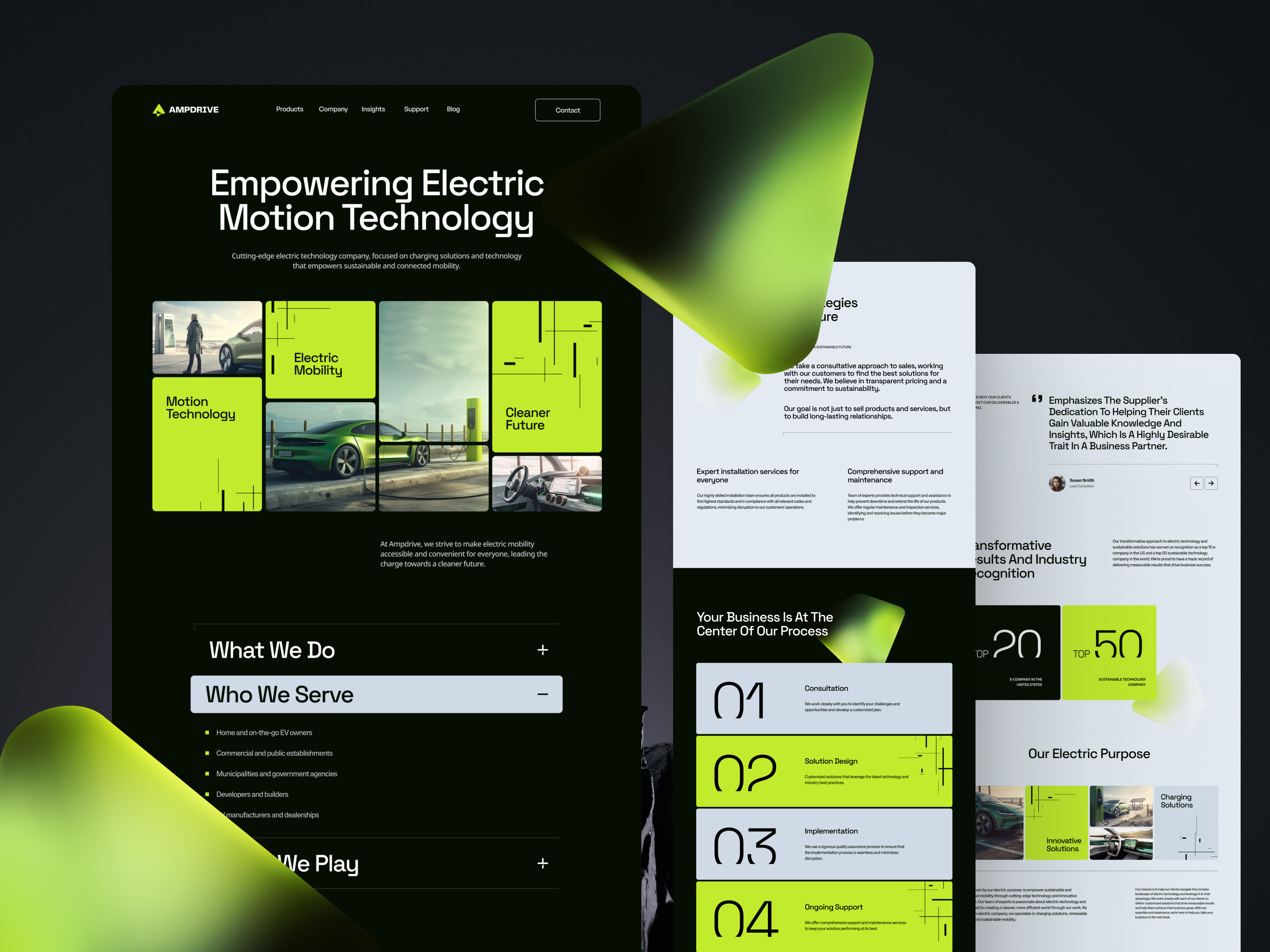 Example of Ampdrive — Website