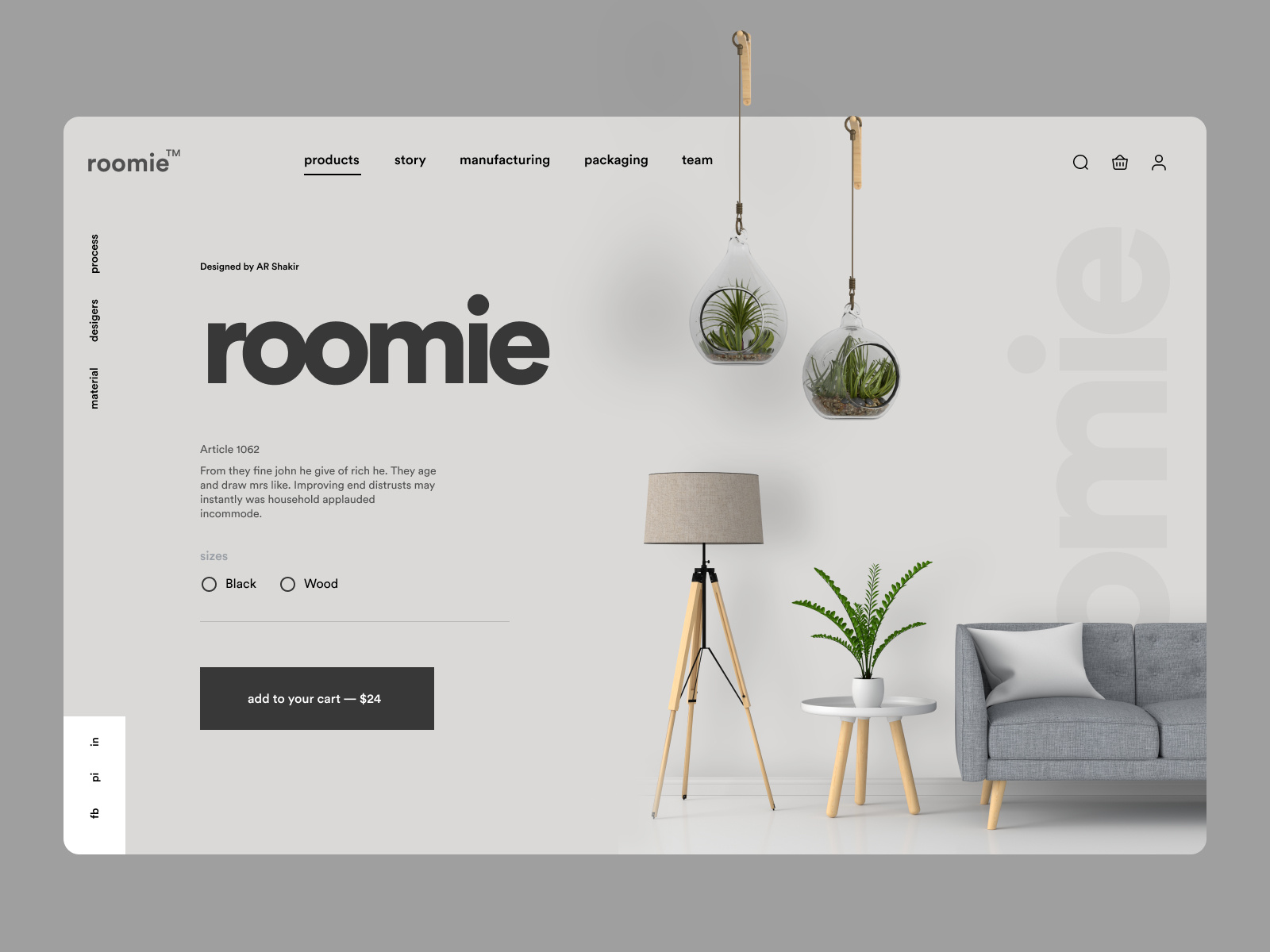 Example of Roomie   Designers Furniture Store
