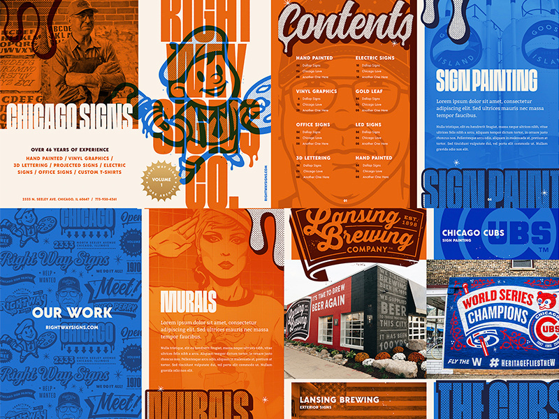 Example of Right Way Signs Print Brochure