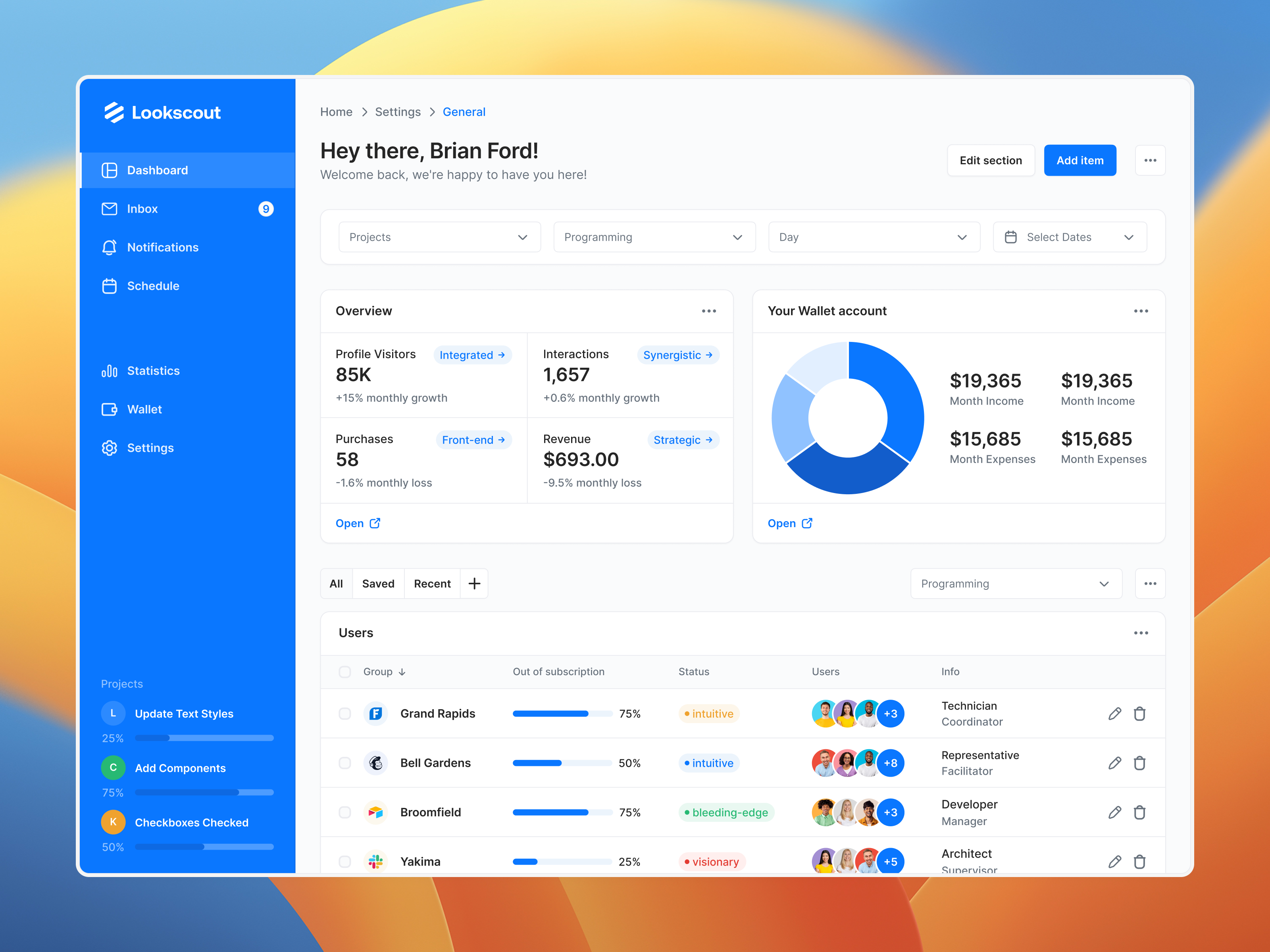 Example of Web Application Design (72h Delivery)