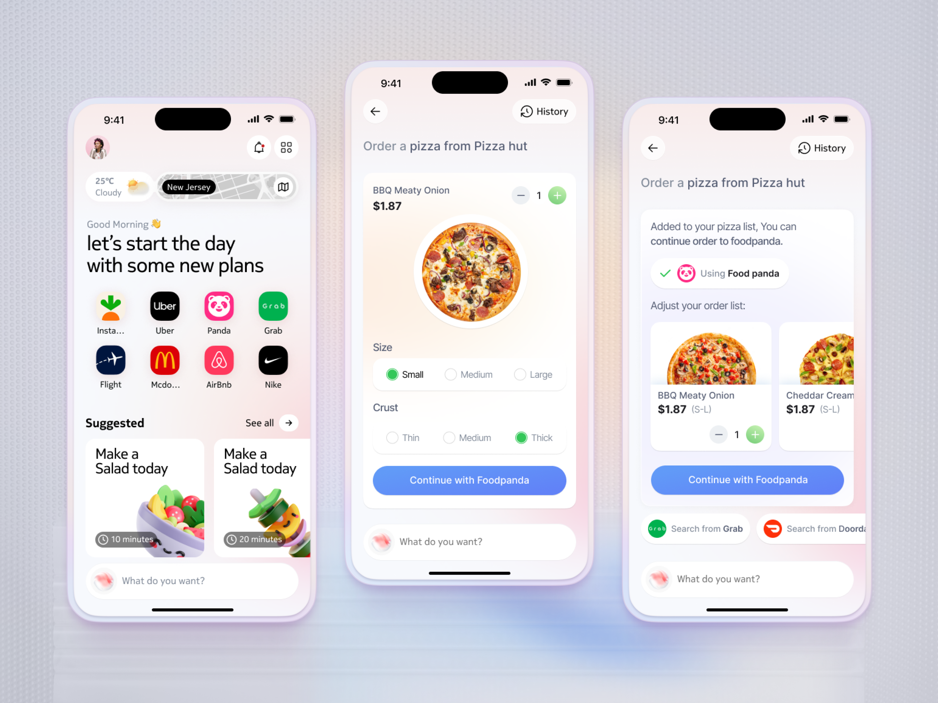 Example of Mobile App UI UX Design (5 Screens)