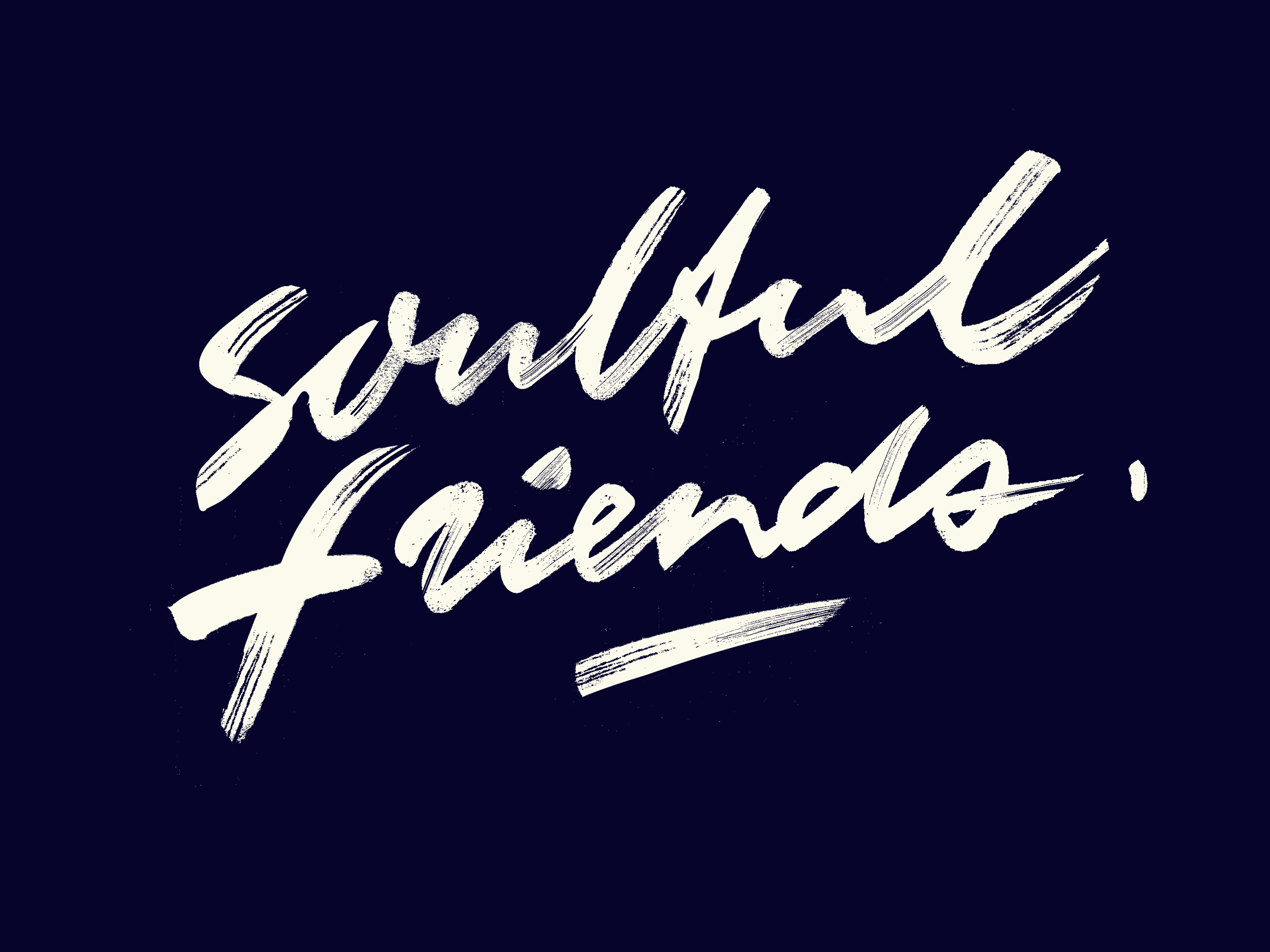 Example of Lettering / Calligraphy With A Texture 
